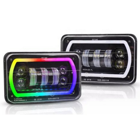 4*6 Jeep Wrangler Headlight  (RGB-Excludes Wiring)