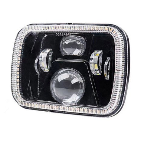 7INCH Jeep Wrangler Headlight  (yellow+white-Excludes Wiring)