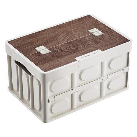 Wooden-Cover-Folding-Storage-Box(K6101-M.W) Wooden-Cover-Folding-Storage-Box(K6101-M.W/K6101-L.W)